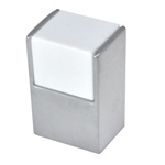 pomos cromo mate y metacrilato blanco cube mueble 0048020v0111